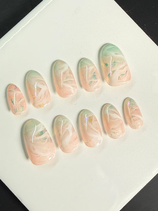 Seafoam Whisper Press-on Nails