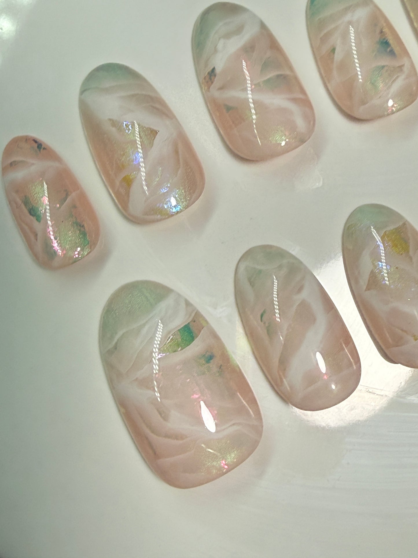 Seafoam Whisper Press-on Nails