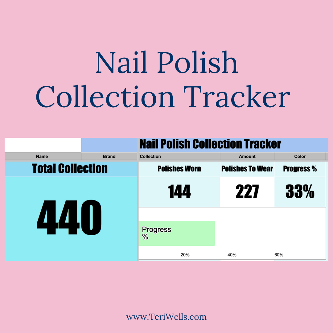 The Ultimate Nail Polish Collection Tracker Spreadsheet