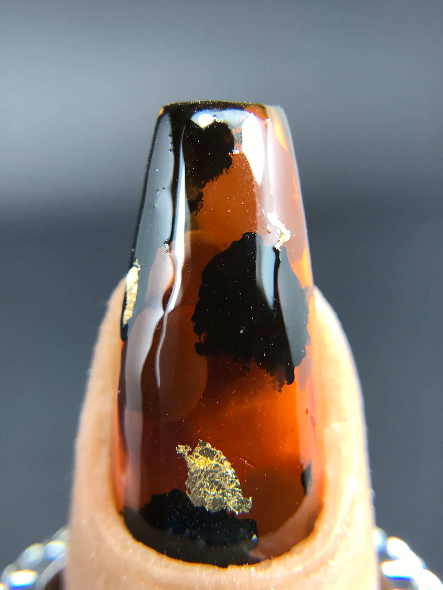 Tortoise Shell Marble Nails