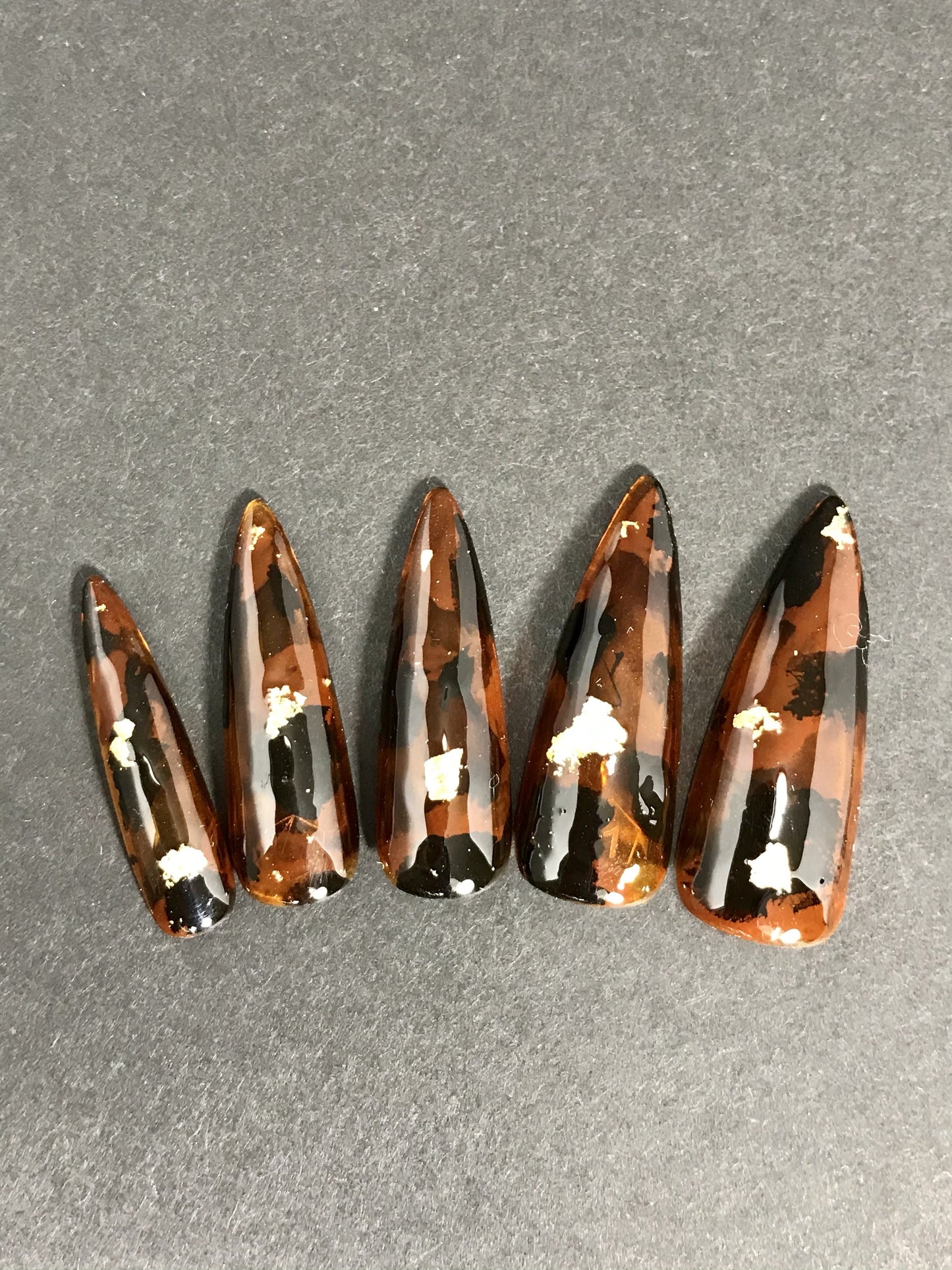 Tortoise Shell Press On Nails (RTS)