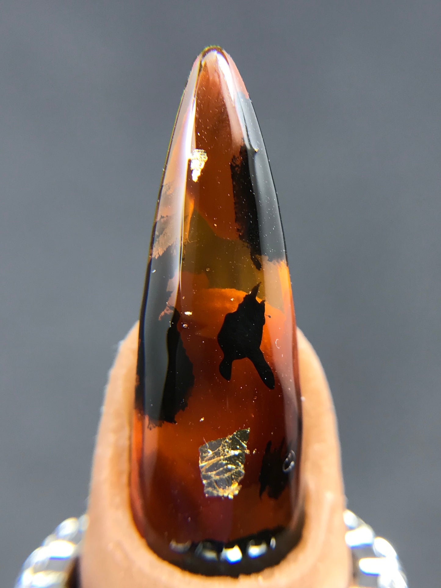 Tortoise Shell Marble Nails