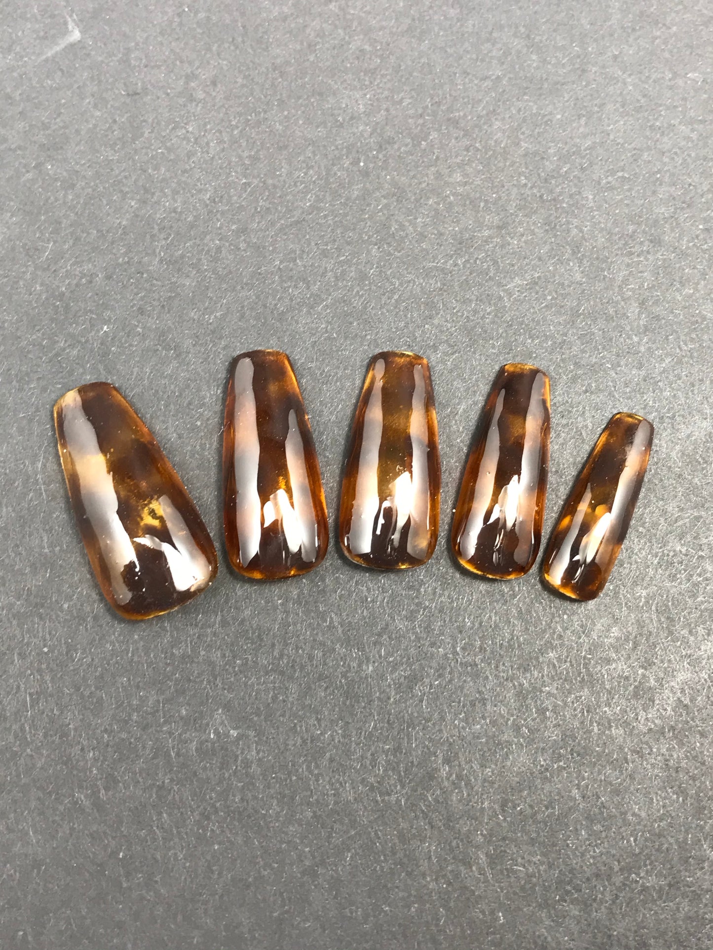 Tortoise Shell Marble Nails