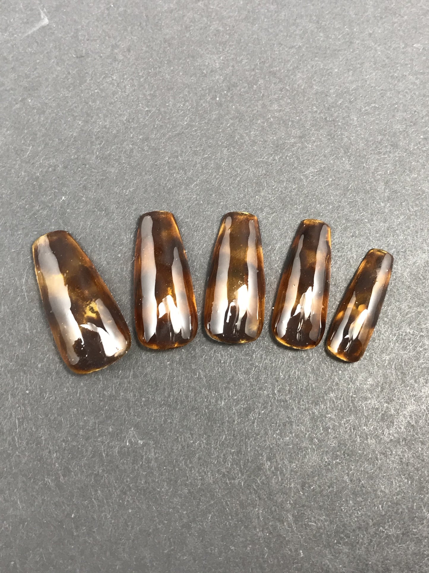 Tortoise Shell Press On Nails (RTS)