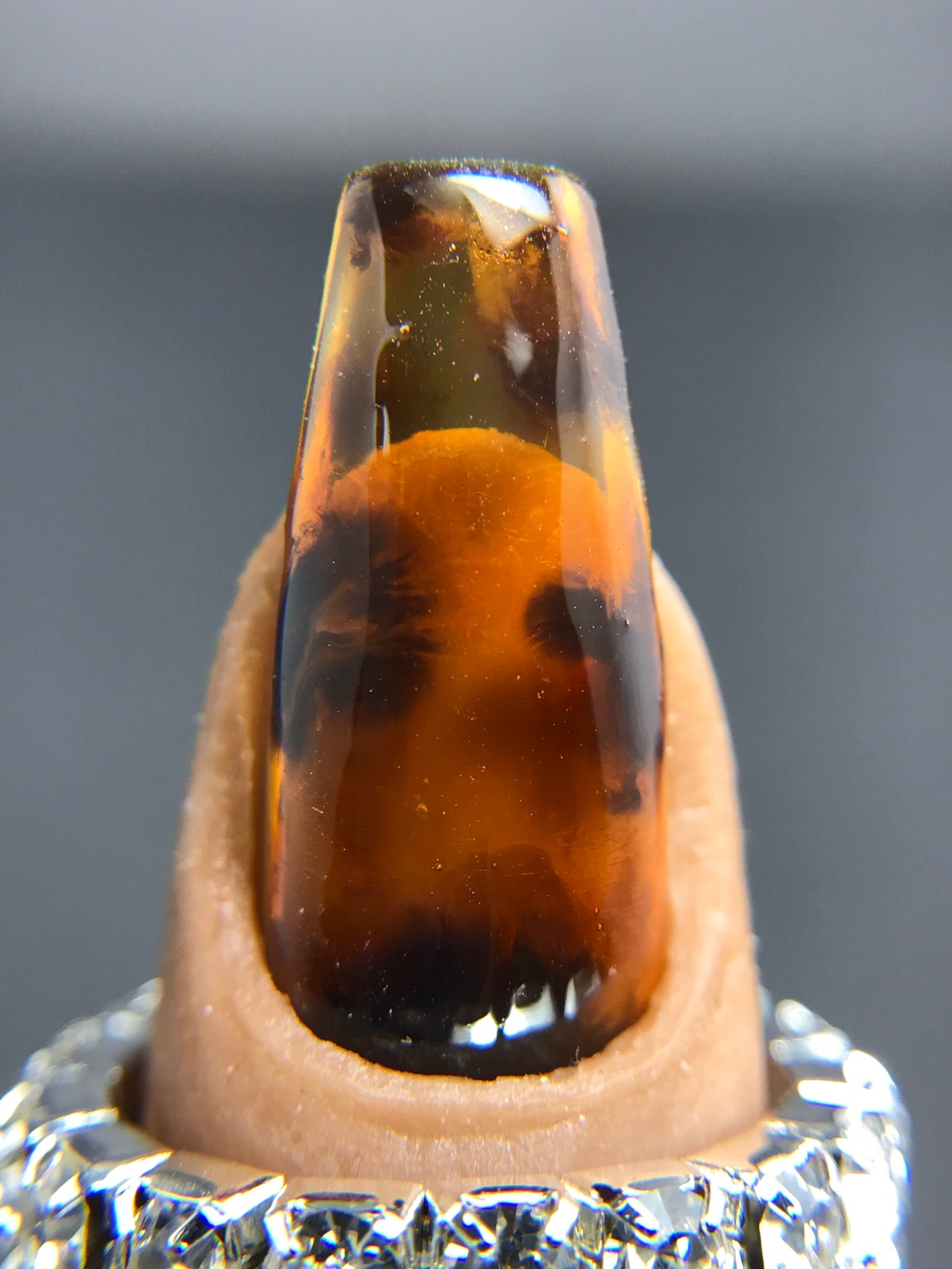 Tortoise Shell Marble Nails