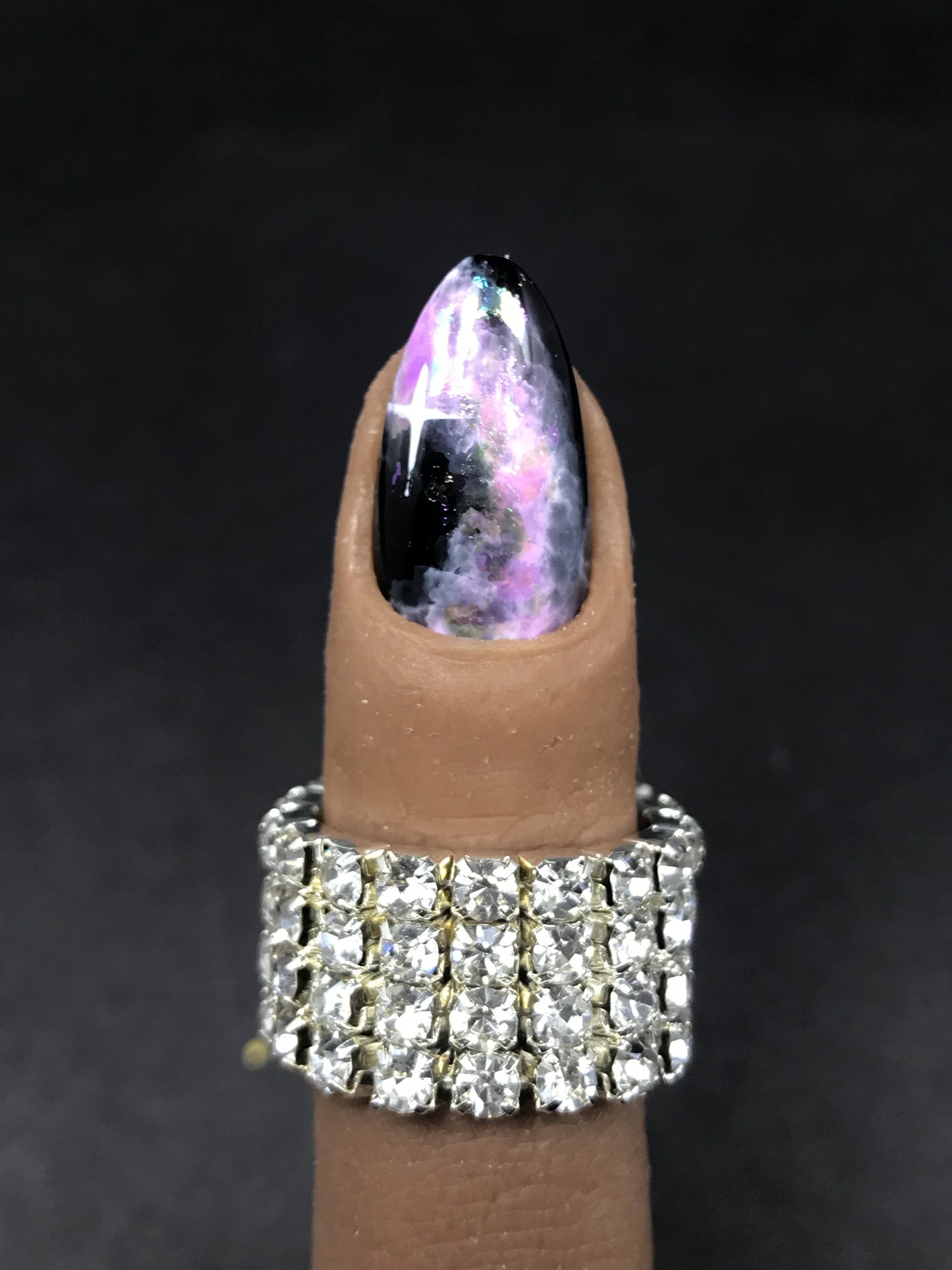 Black Galaxy Nails (RTS)