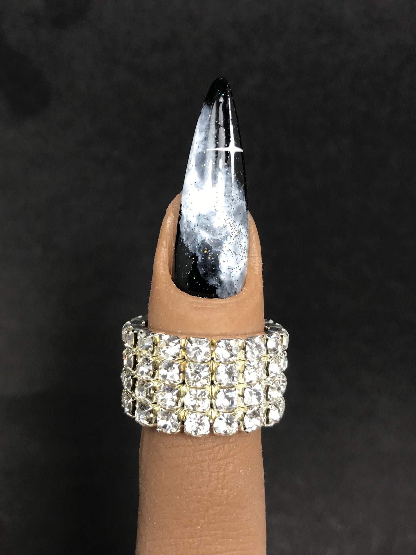 Black Galaxy Nails (RTS)