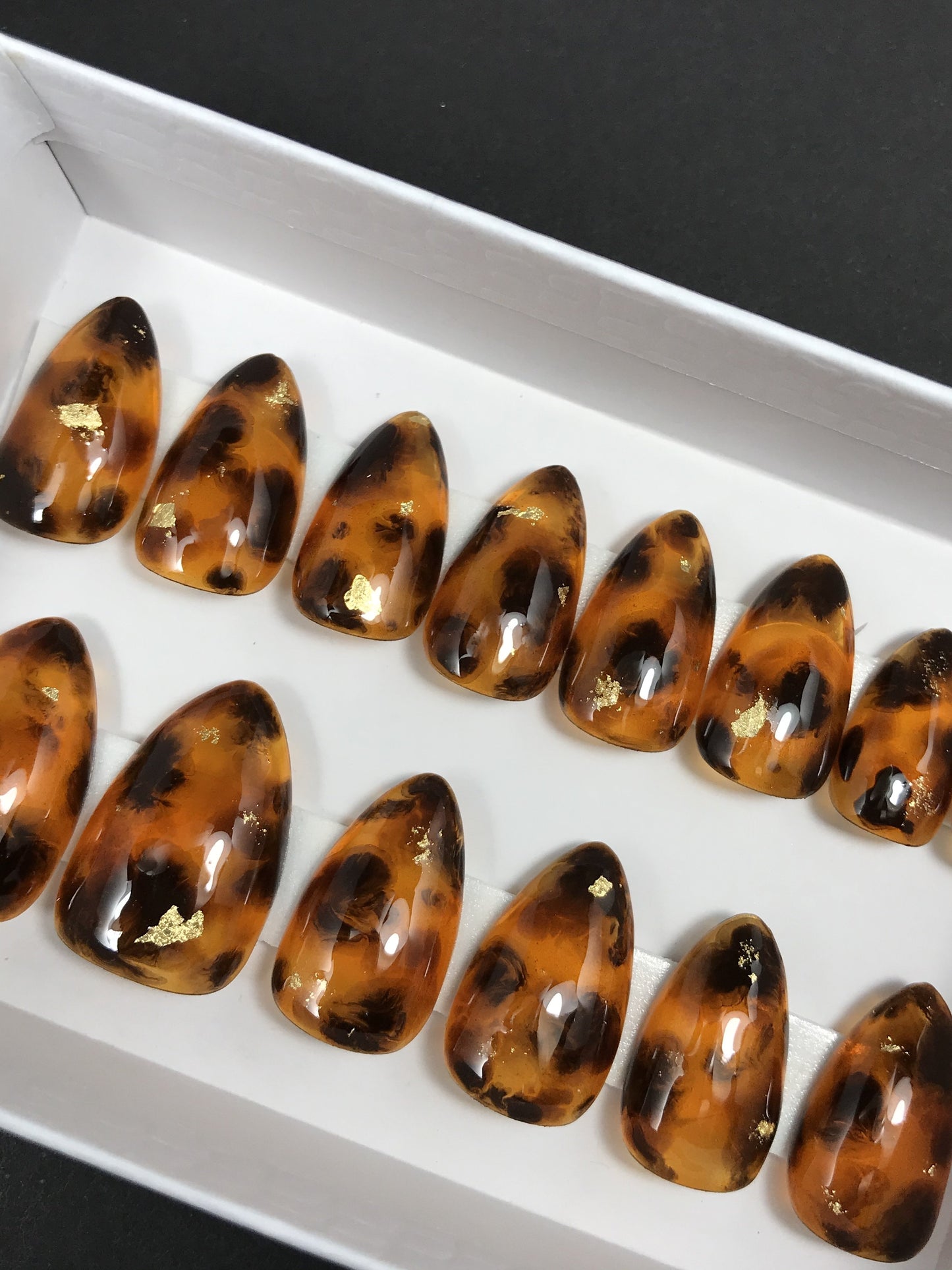 Tortoise Shell Press On Nails (RTS)