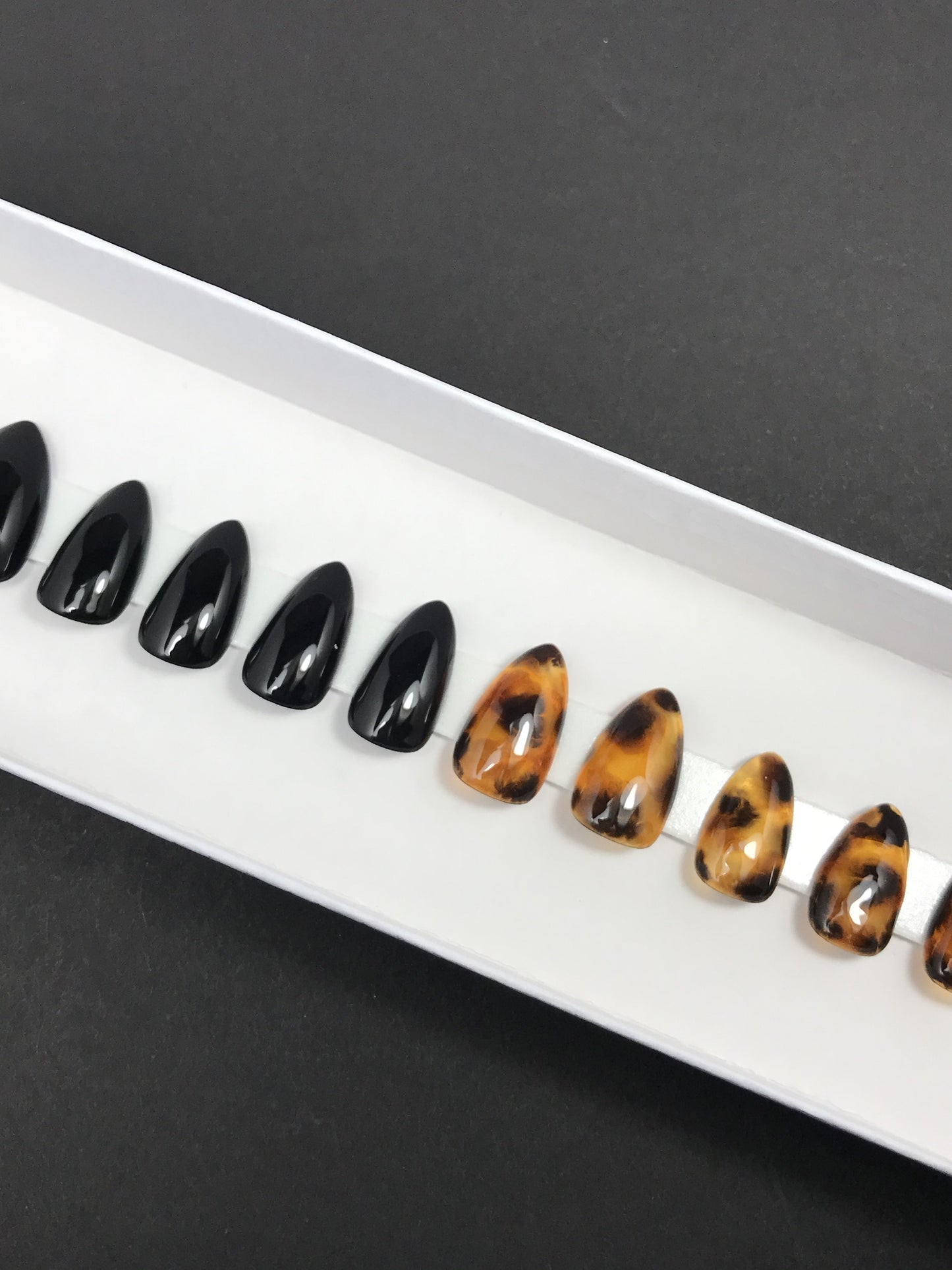 Fall Tortoise Shell Accent Nails (RTS)