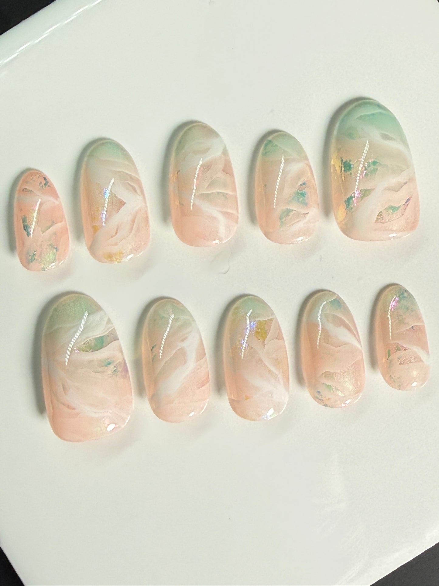 Seafoam Whisper Press-on Nails