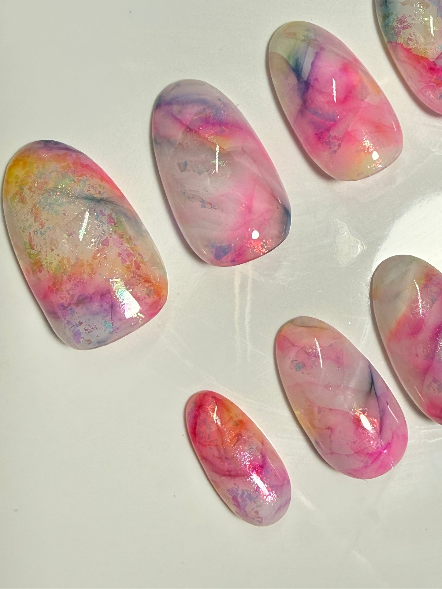 Rainbow Mist Press-on Nails