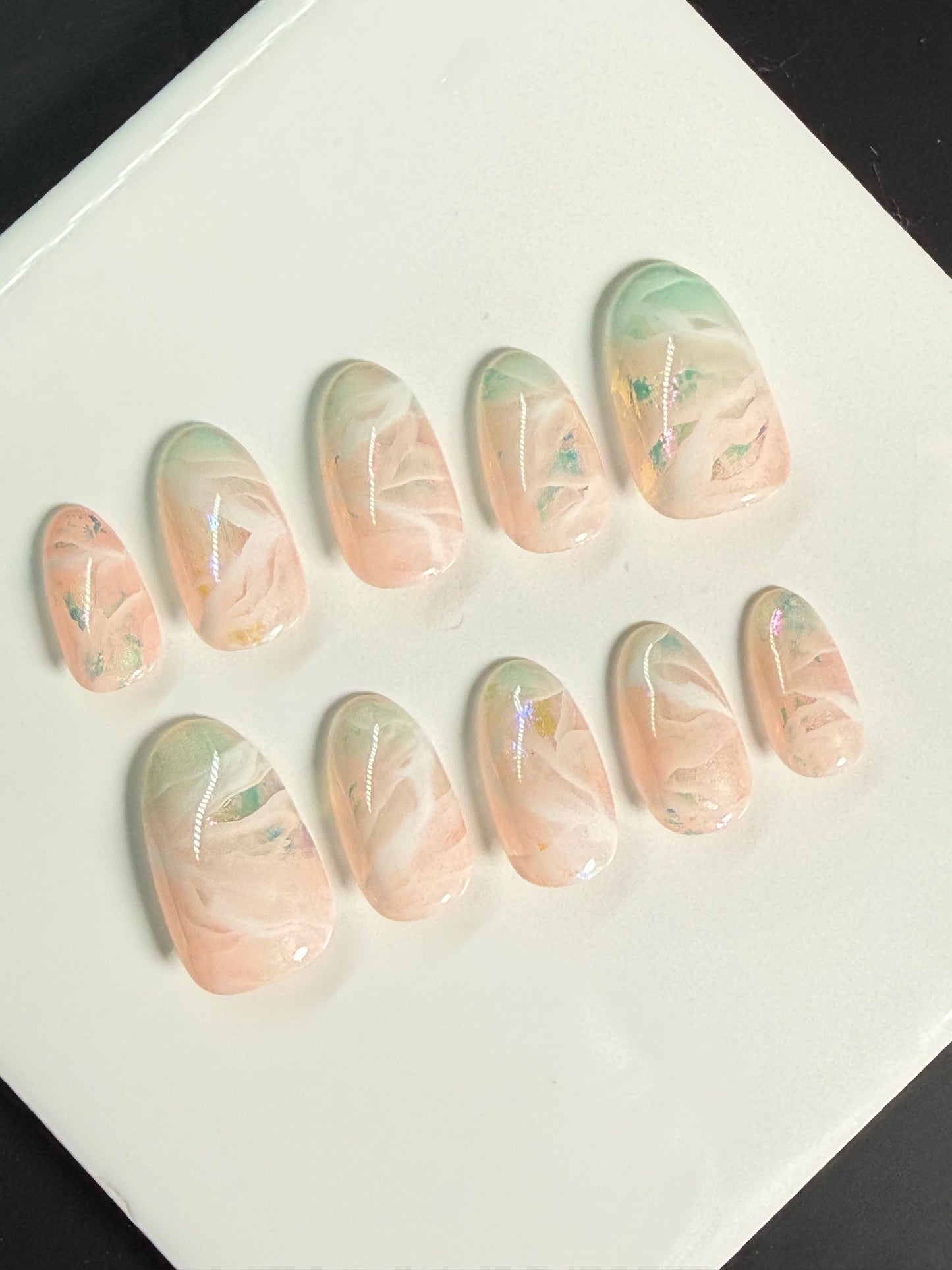 Seafoam Whisper Press-on Nails