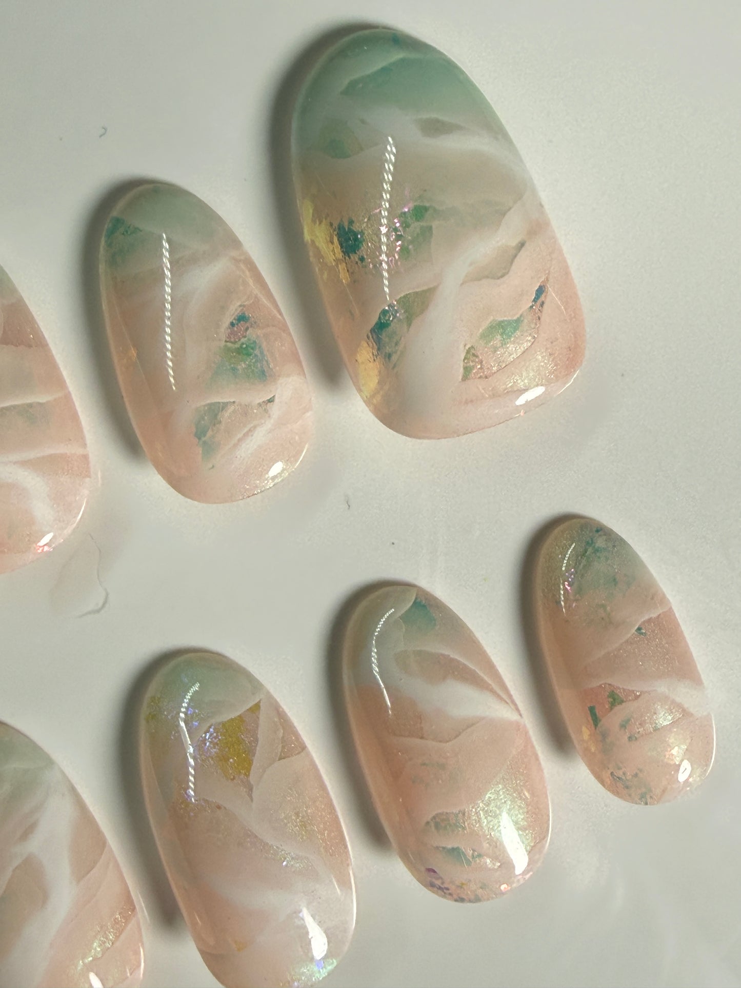 Seafoam Whisper Press-on Nails