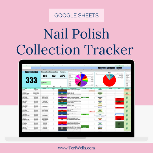 The Ultimate Nail Polish Collection Tracker Spreadsheet