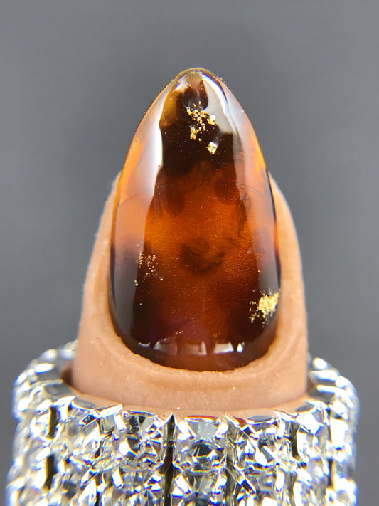 Tortoise Shell Marble Nails