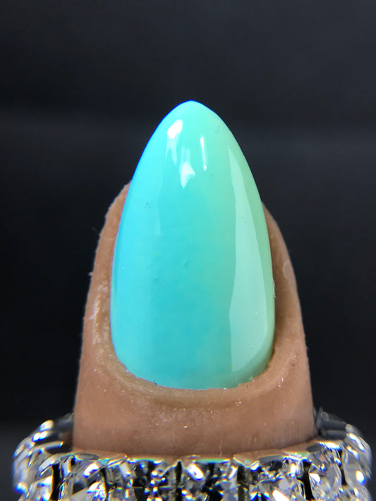 Neon Blue to Green Ombre Summer 2022 Nails (RTS)