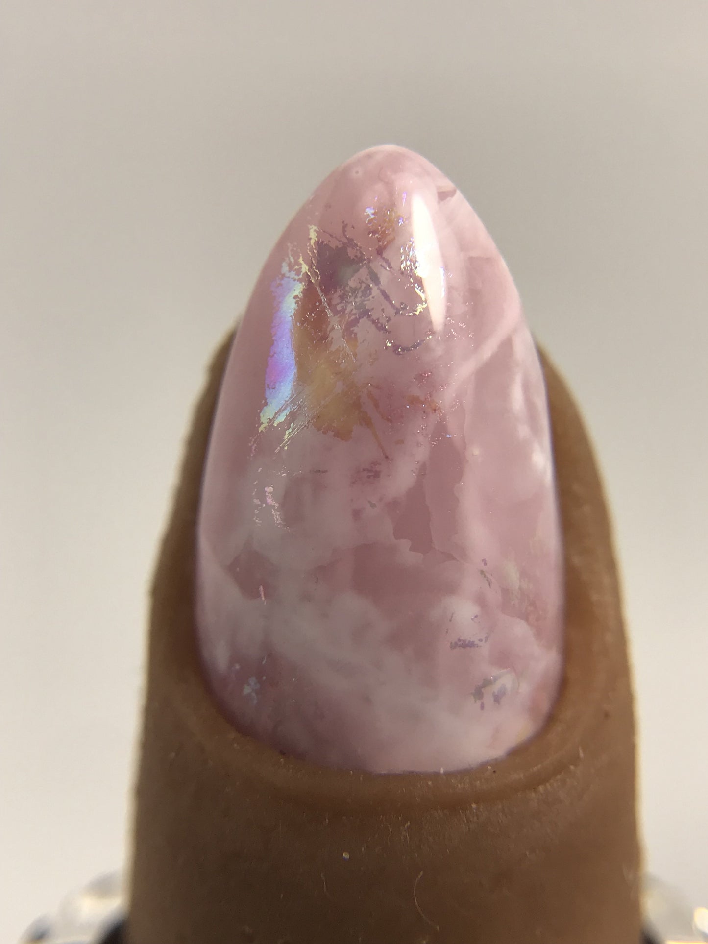 Rose Quartz Crystal Press On Nails (RTS)