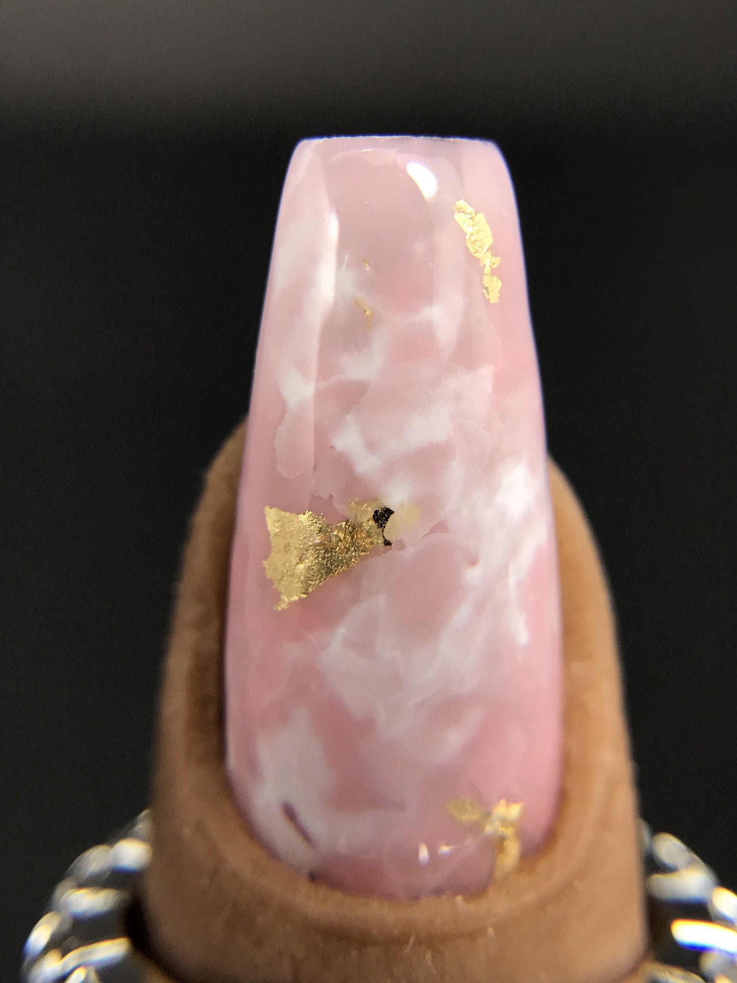 Rose Quartz Crystal Press On Nails (RTS)