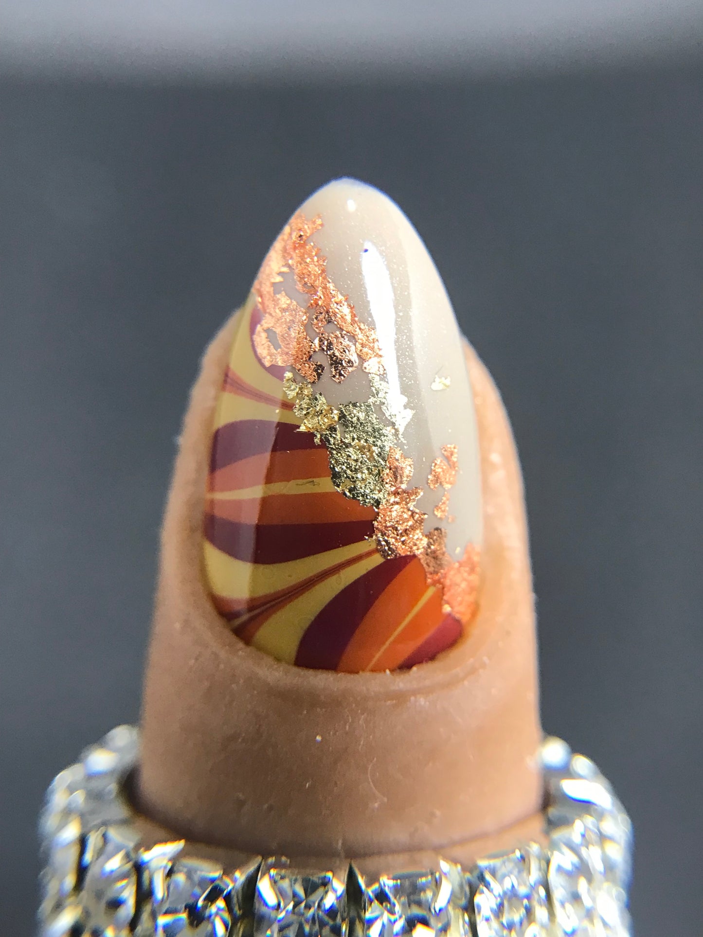 Water Marble Fall Nails (RTS)